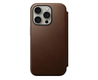 Nomad Modern Leather Folio iPhone 15 Pro brown - 1258678 - zdjęcie 2